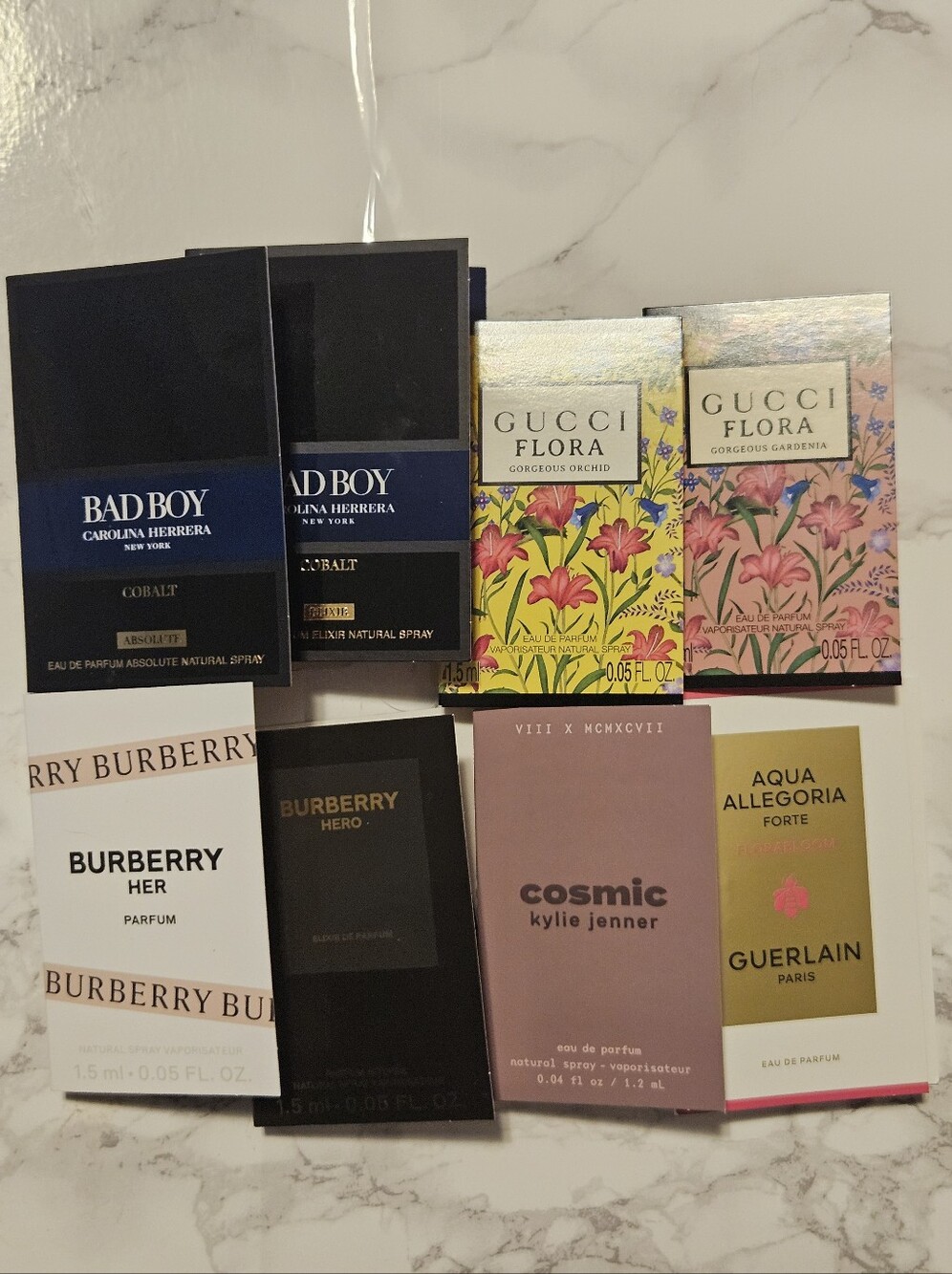 Perfume sample set - 8 samples